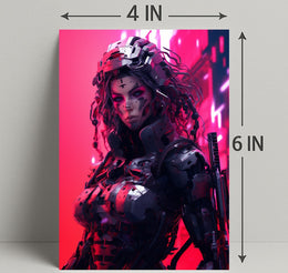 Cybernetic Warrior Poster PosterGoat