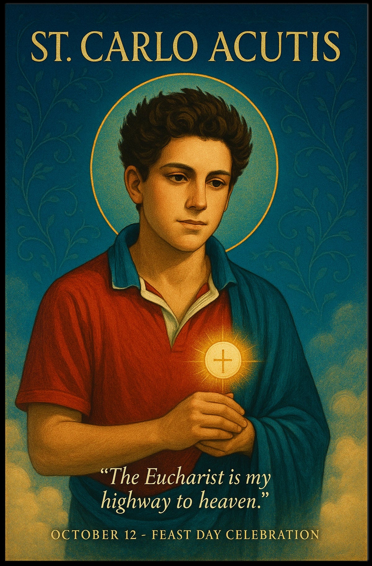 St. Carlo Acutis Feast Day Celebration Poster