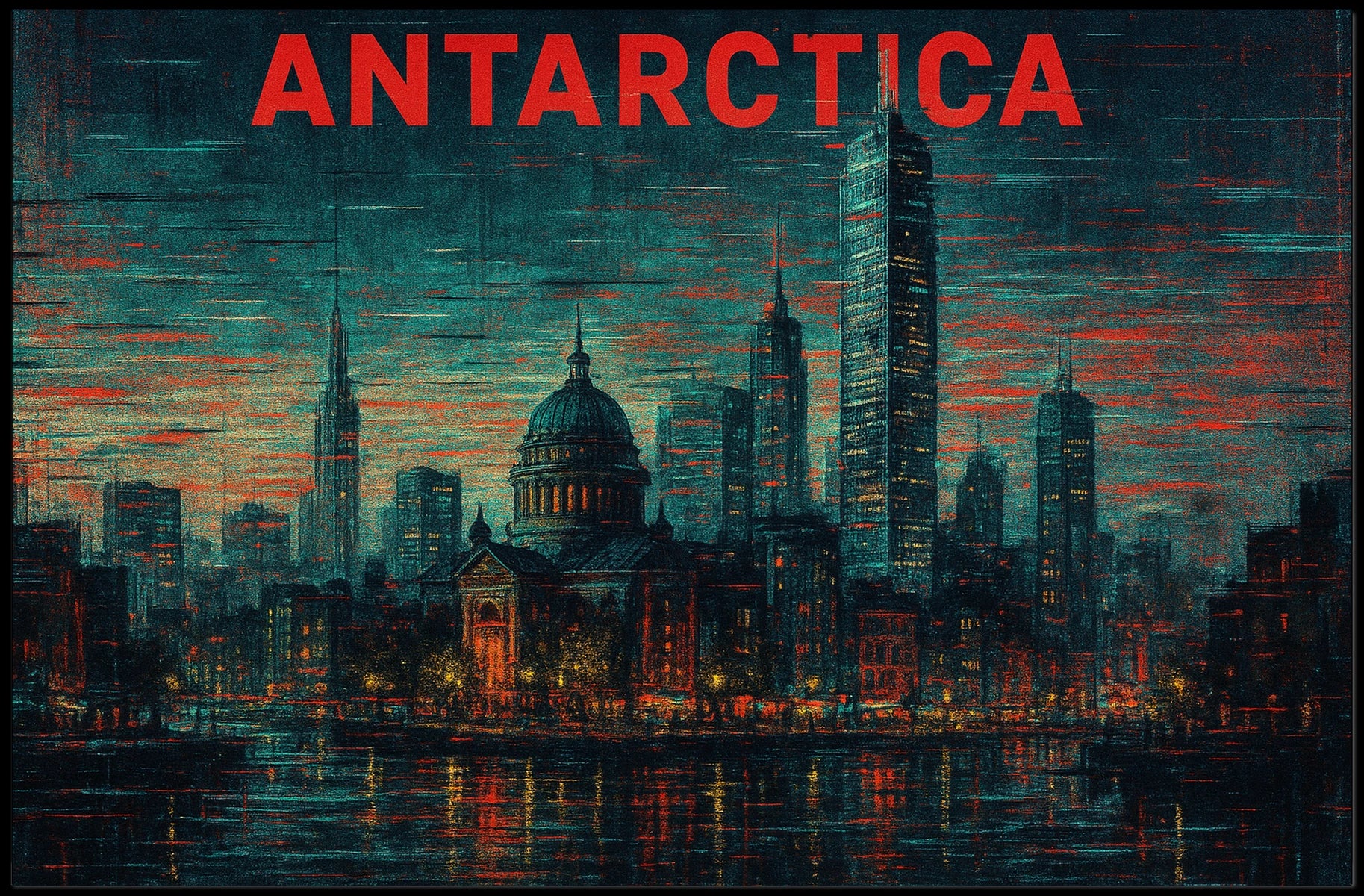 Antarctica Urban Dreamscape Poster