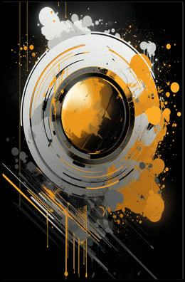 Abstract Geometric Art: Dynamic Movement Poster