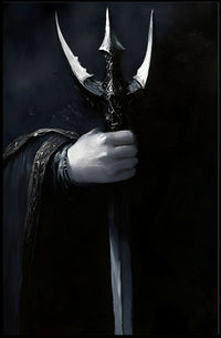 Dramatic Medieval Sword Fantasy Mythology Poster PosterGoat