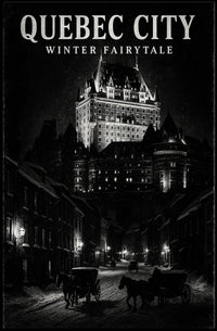 Quebec City Winter Fairytale Poster