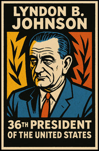 Lyndon B. Johnson 36th President Poster