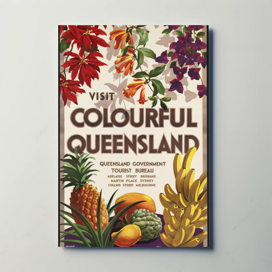 Visit Colourful Queensland Poster