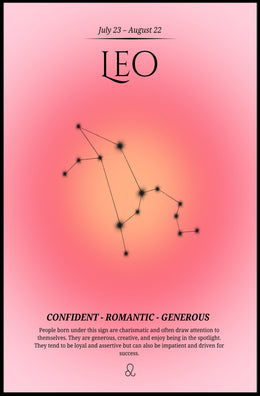Leo Zodiac Sign Art: Inspiring Space or Astronomy Poster PosterGoat