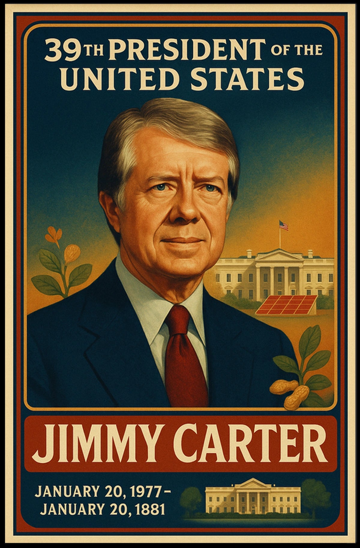 Jimmy Carter 39th President Poster
