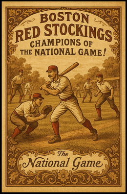 Boston Red Stockings – Champions of the National Game Poster PosterGoat