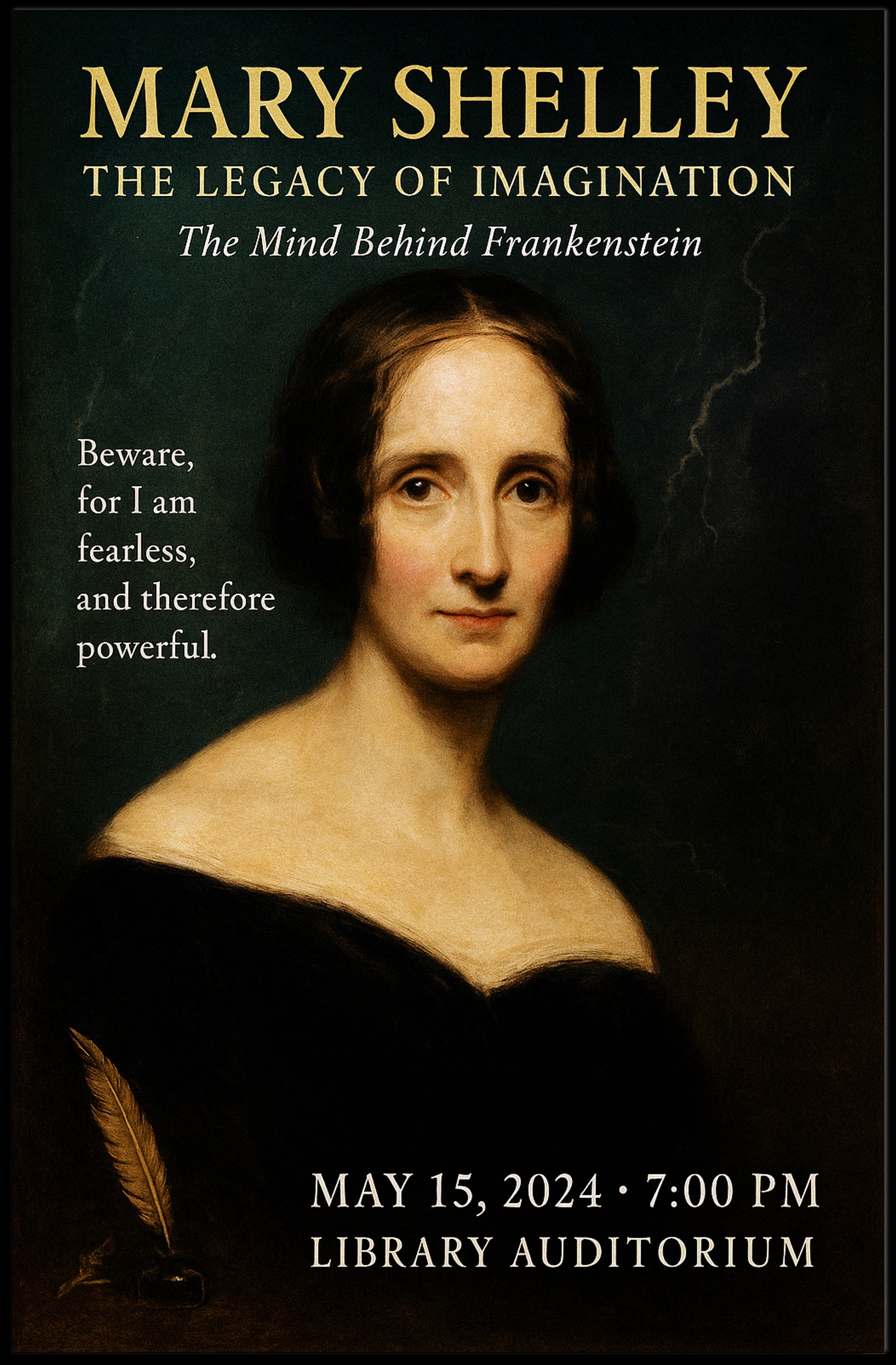 Mary Shelley The Legacy of Imagination Poster PosterGoat
