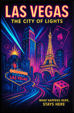 Las Vegas The City of Lights Poster