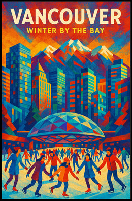 Vancouver Winter By The Bay Poster