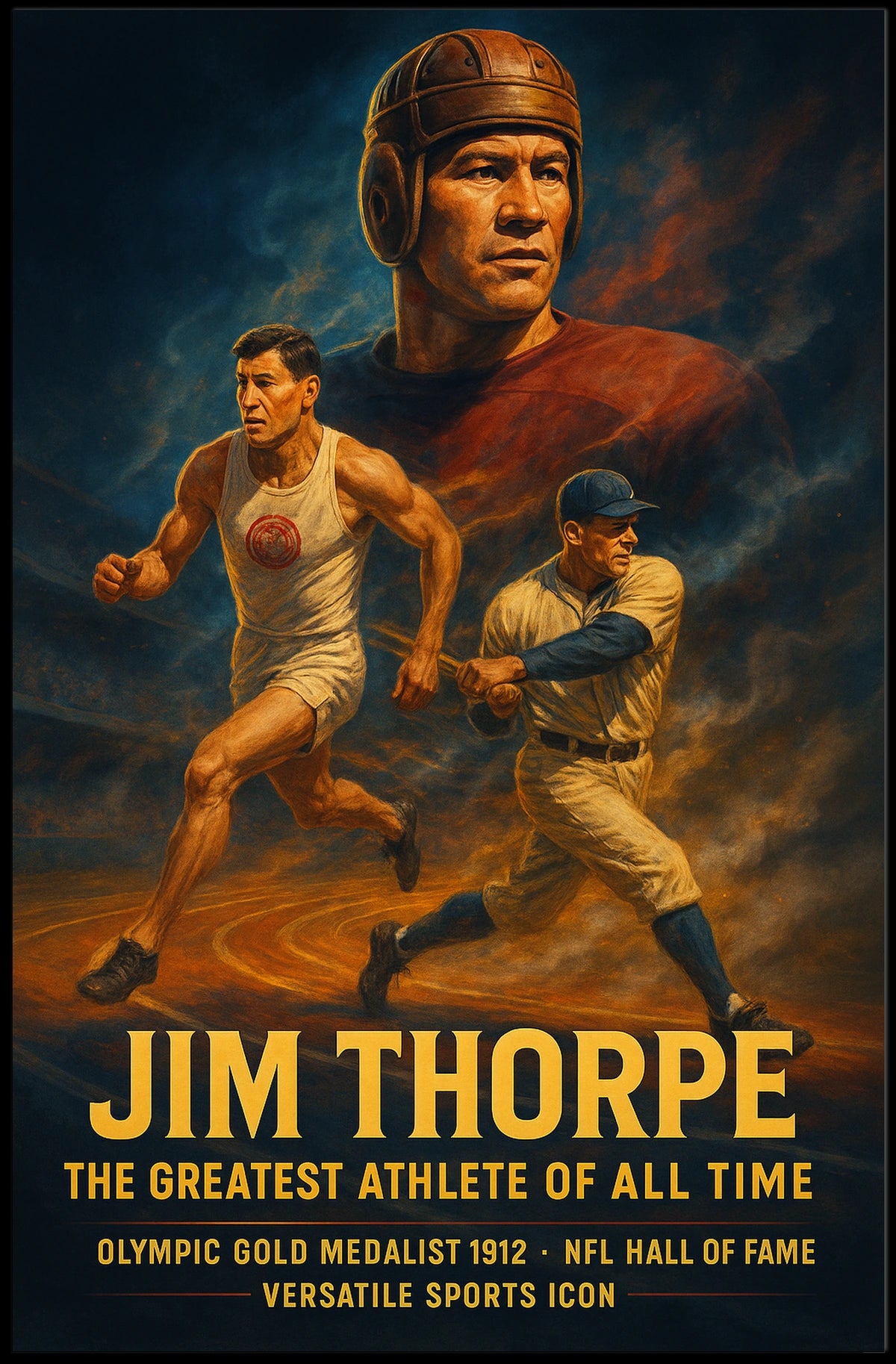 Jim Thorpe The Greatest Athlete of All Time Jim Thorpe Poster