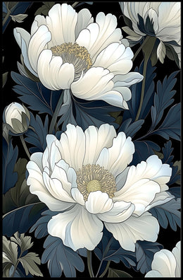 Elegant Blooms Art Print Wall Decor