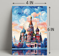 Vibrant St. BasilS Cathedral Poster