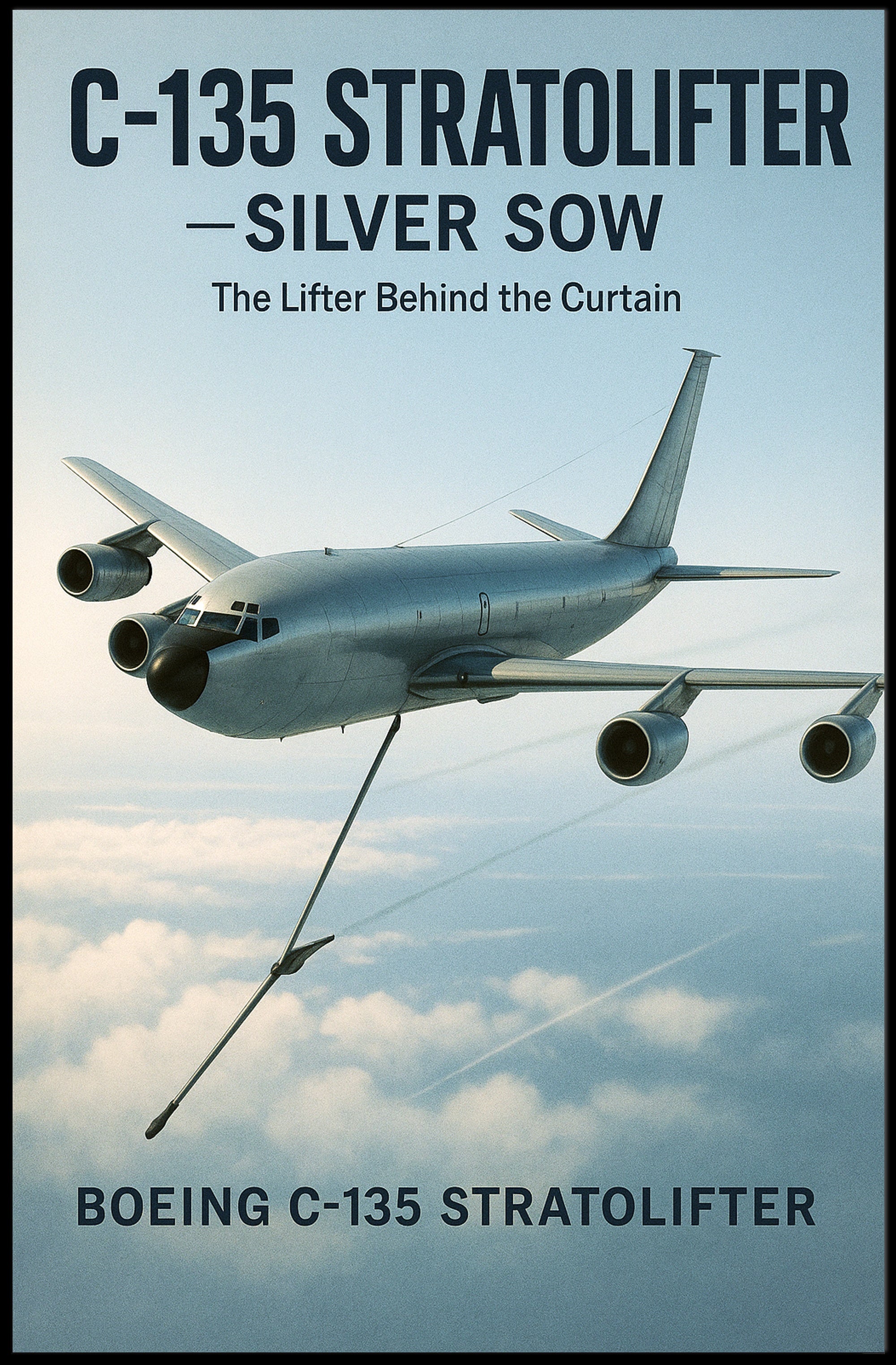C-135 Stratolifter Silver Sow Poster PosterGoat