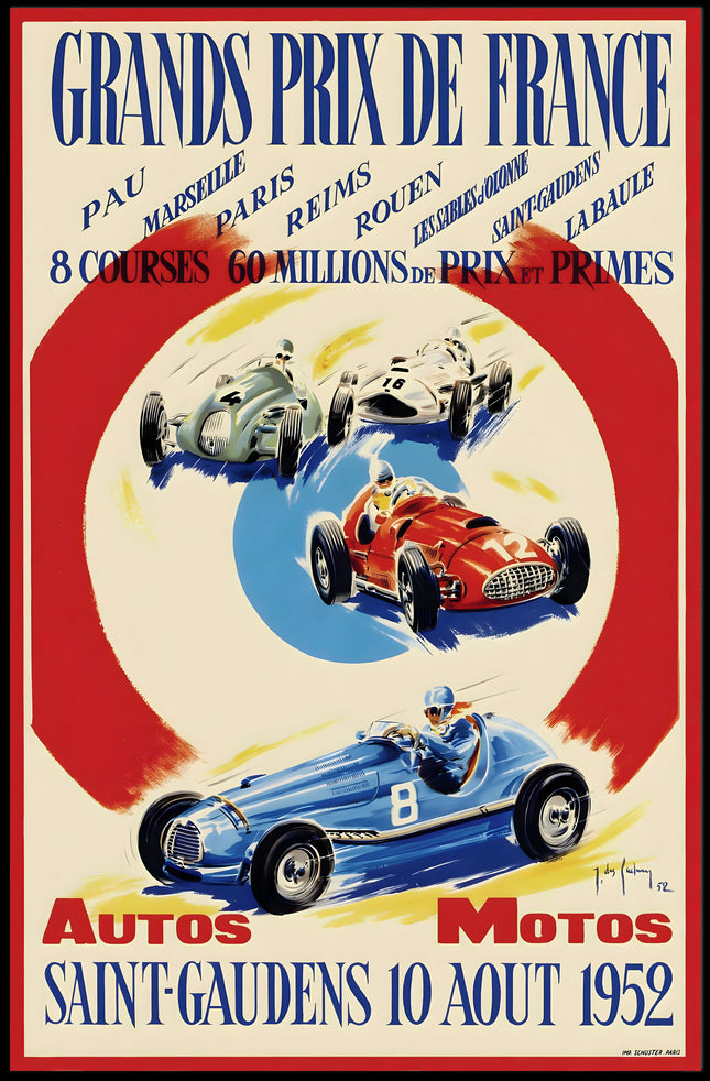 Grand Prix de France 1952 Poster