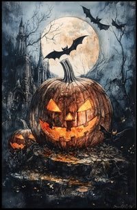 Haunted Halloween Night Poster