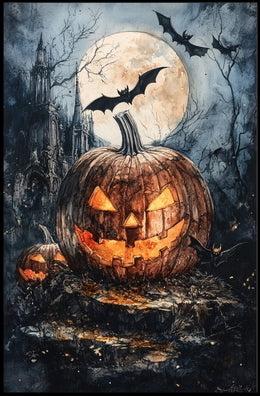 Haunted Halloween Night Poster