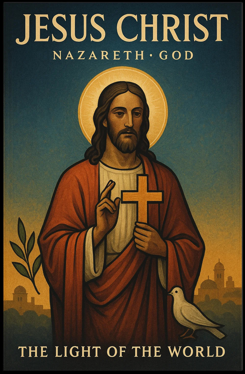 The Light of the World Religious Heritage Poster PosterGoat