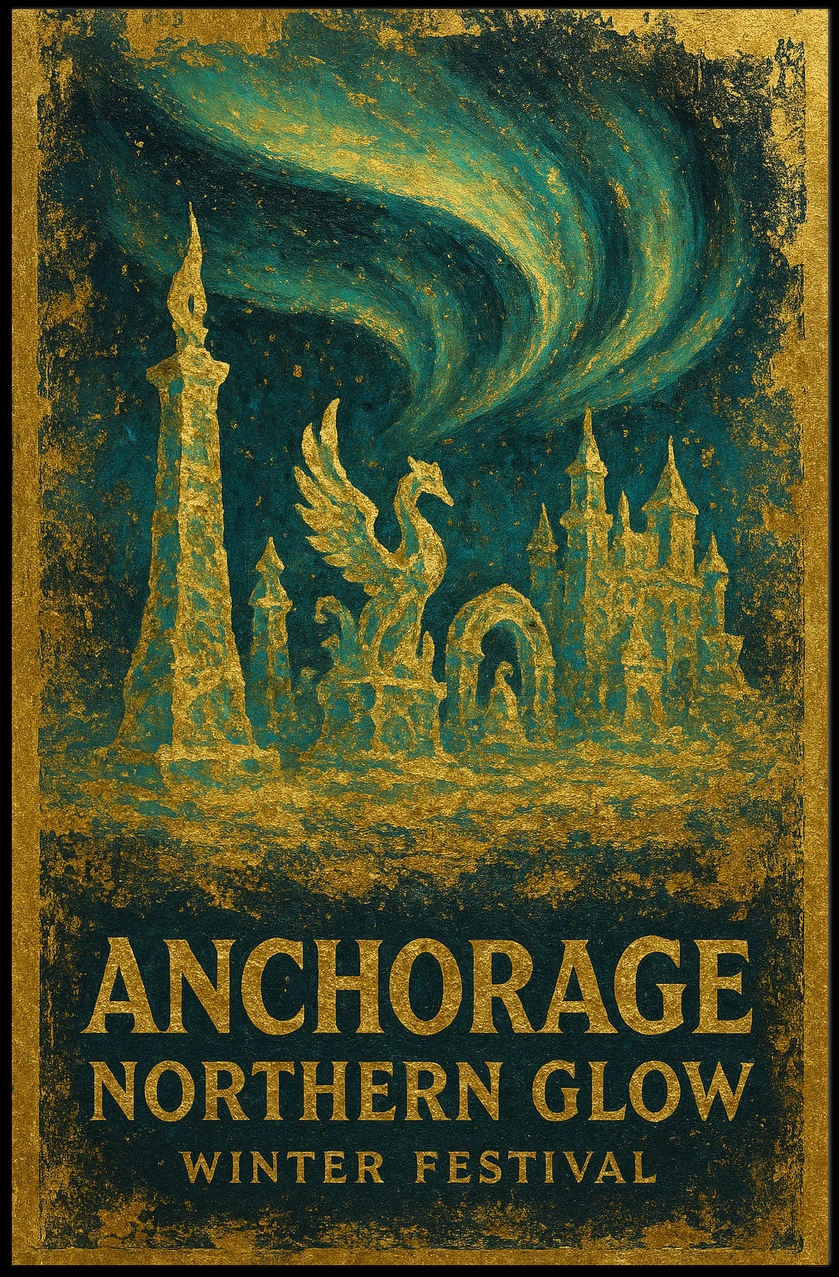 Anchorage Northern Glow Winter Festival Poster