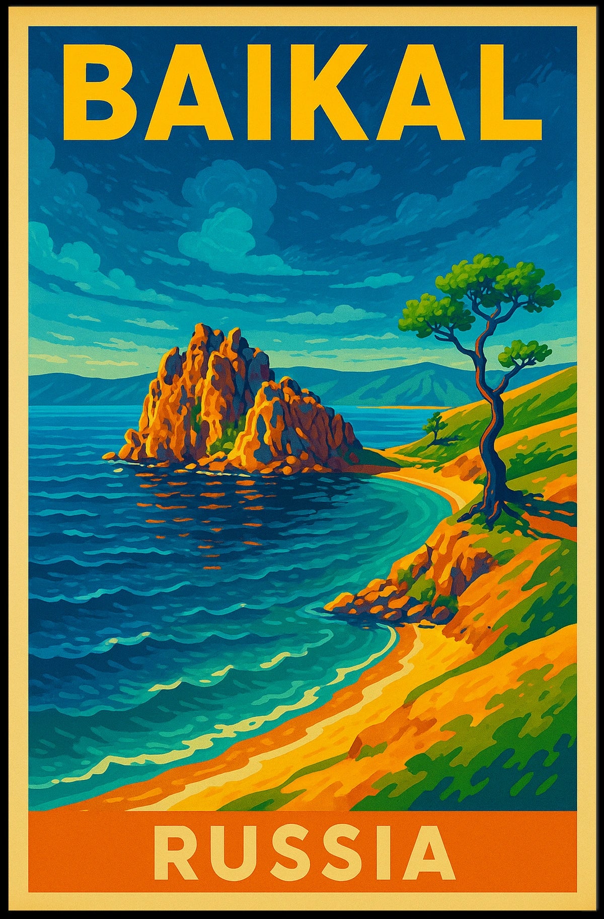 Baikal Russia Poster