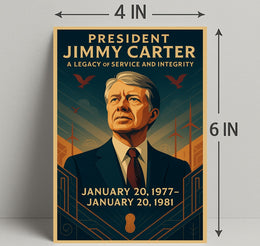 Jimmy Carter Legacy of Service Poster Wall Art PosterGoat