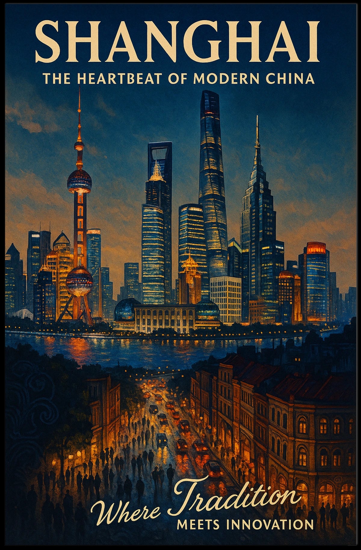 Shanghai The Heartbeat of Modern China Poster