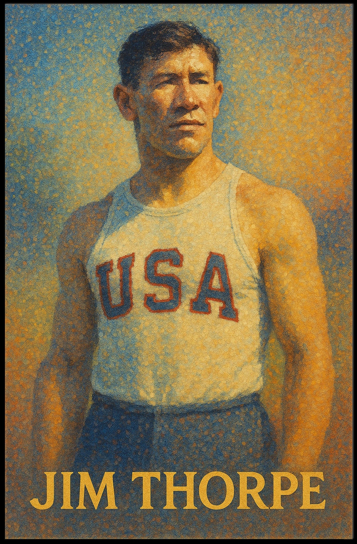 Jim Thorpe American Athlete Poster