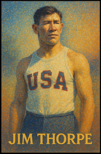 Jim Thorpe American Athlete Poster
