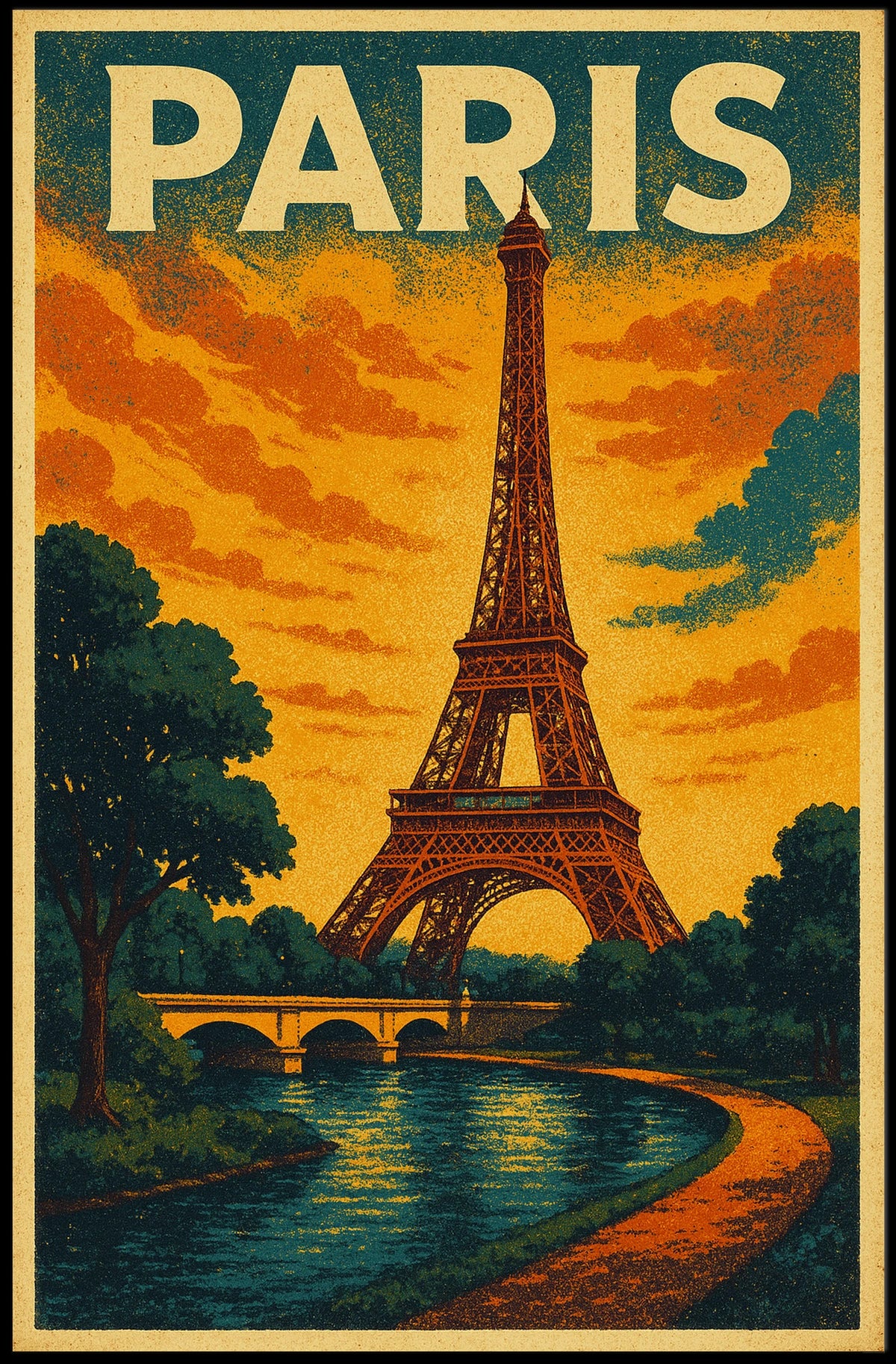 Paris Travel Poster