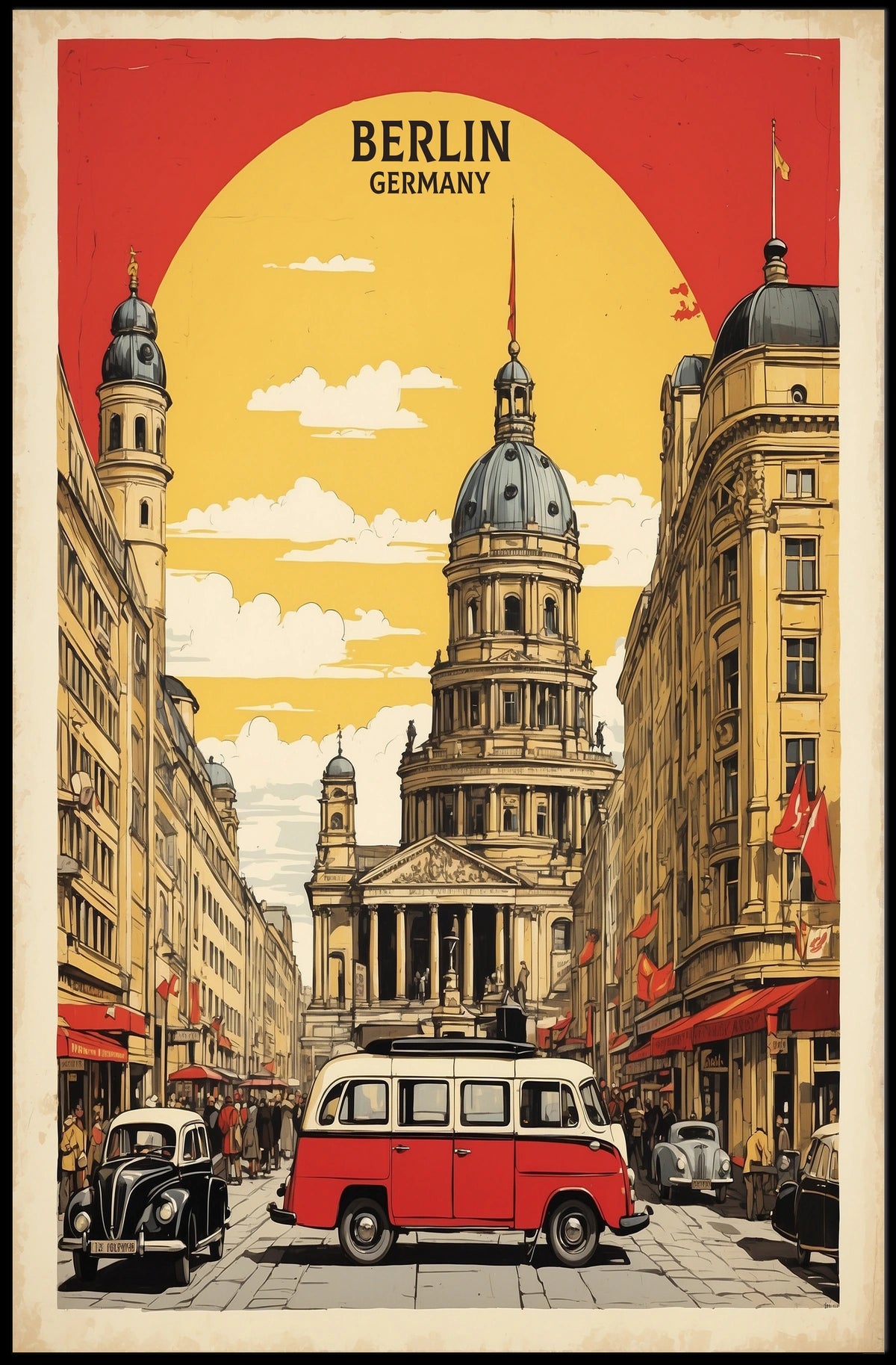 Berlin Vintage Travel Poster