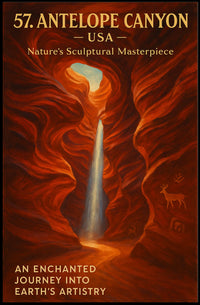 Antelope Canyon Enchanted Journey Art Poster