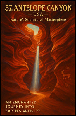 Antelope Canyon Enchanted Journey Art Poster