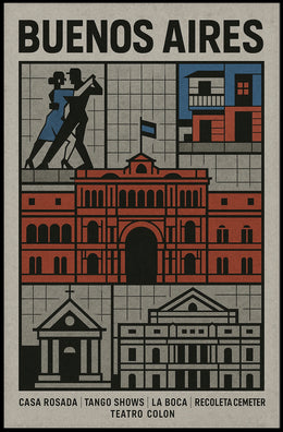 Discover Buenos Aires Poster