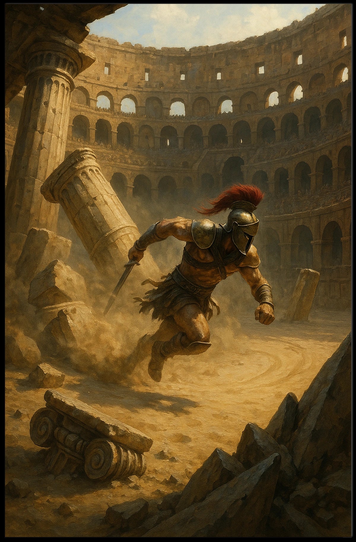 Gladiator in the Arena Poster