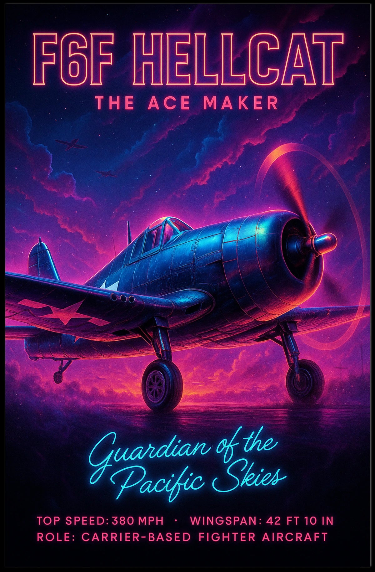 F6F Hellcat The Ace Maker Poster