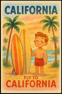 Fly to California Poster