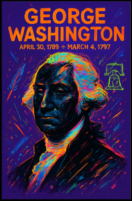 George Washington Neon Liberty Historical or Presidential Poster