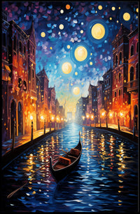 Starry Canal Poster