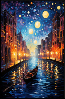 Starry Canal Poster