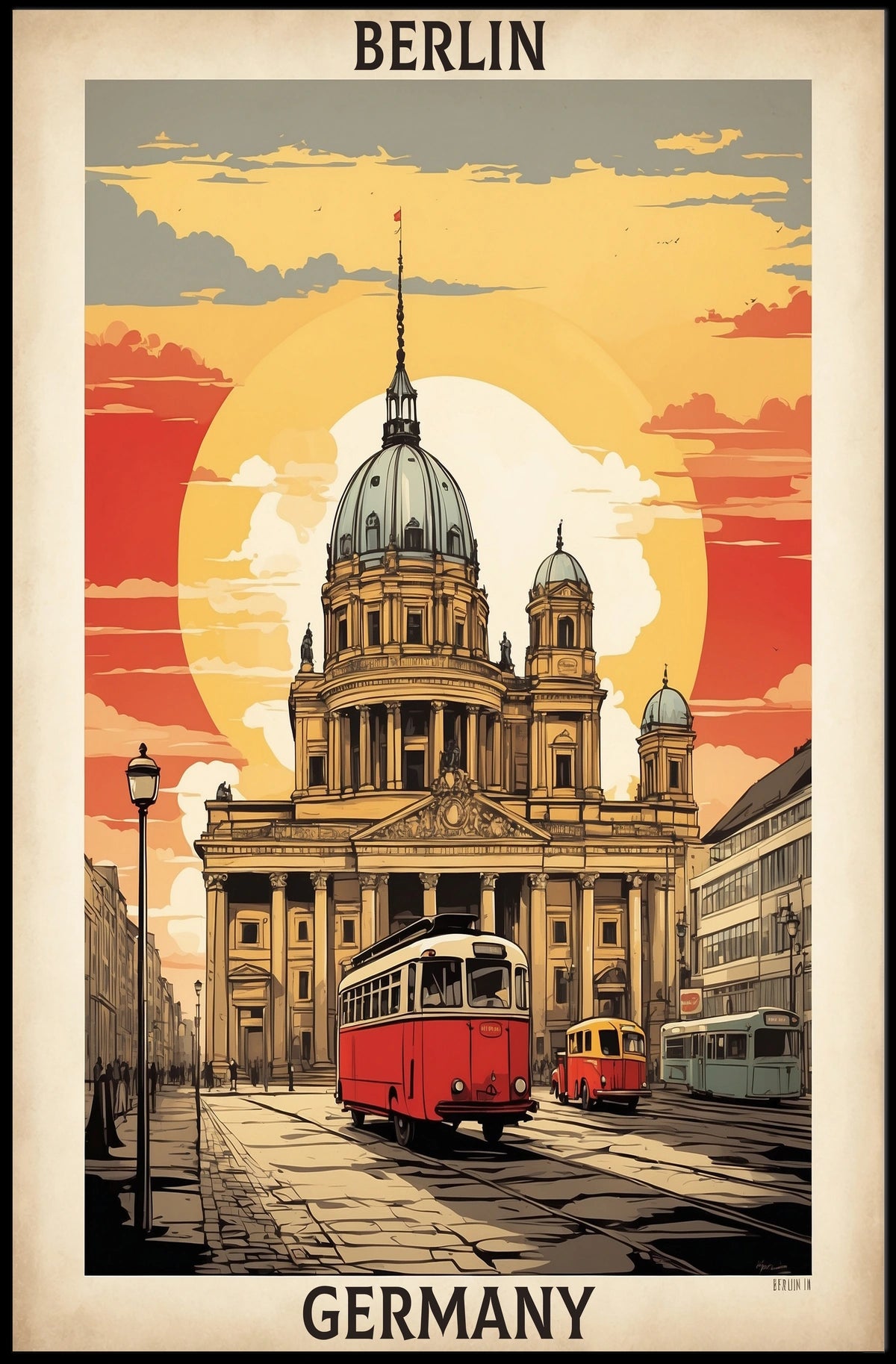 Berlin Architectural Charm Poster