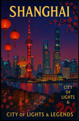 Shanghai City of Lights Legends Poster