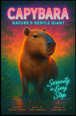 Capybara Natures Gentle Giant Poster