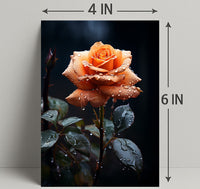 Dew-Kissed Rose Poster PosterGoat