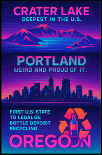 Portland Weird And Proud Poster