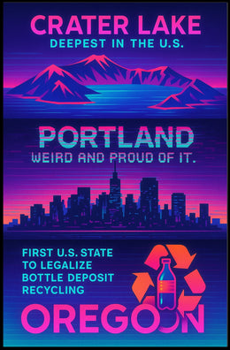 Portland Weird And Proud Poster
