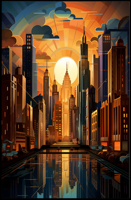 Urban Sunrise Poster PosterGoat