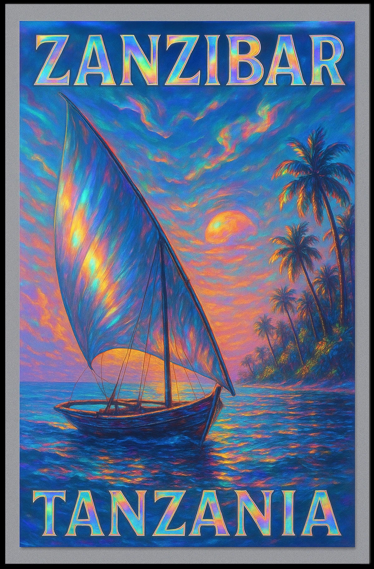 Zanzibar Sunset Poster