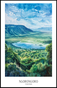 Ngorongoro Crater Poster PosterGoat