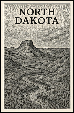 North Dakota Landscape Poster