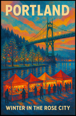 Winter In The Rose City Poster